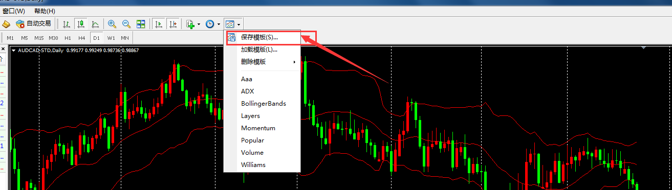 MT4模板怎么直接调用？MT4如何保持使用模板？